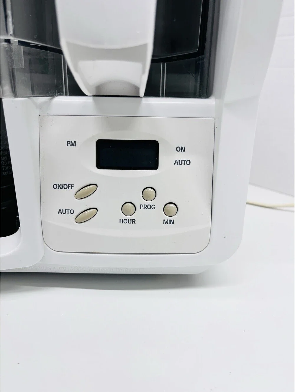 Black & Decker space maker cabinet mount 12 cup Coffee Maker ODC325N Type 1